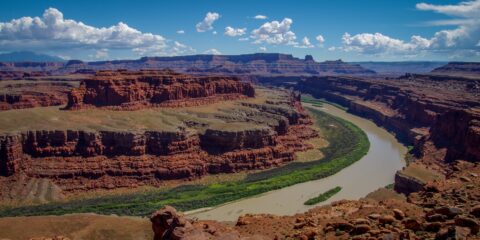 At The End Of Potash Trail There Is A Gooseneck In Canyonlands National Park, UT