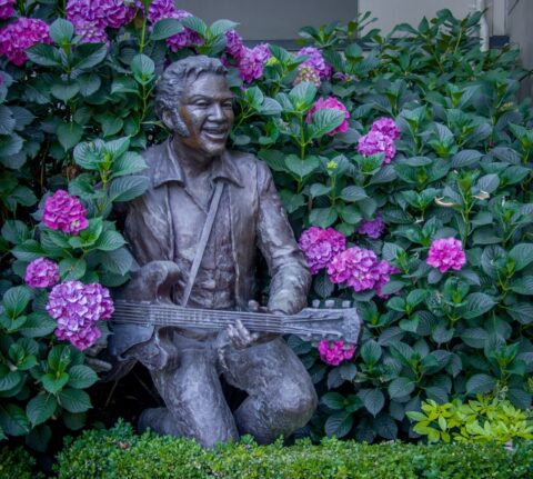 Chuck Berry Duckwalk Statue In Seattle, WA