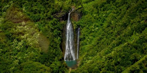 Manawaiopuna Falls-Blue Hawaiian Helicopter Ride, Kauai Island, HI