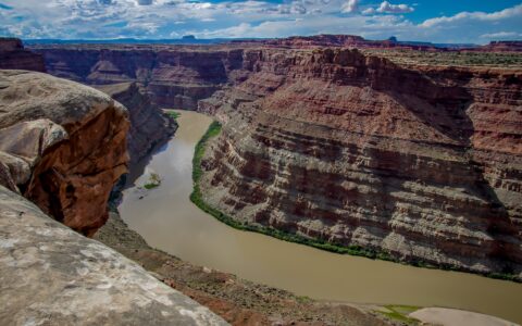 Colorado River At Overlook Point In Needles, Canyonlands National Park, UT