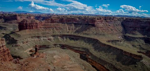 Scenery At Colorado River Overlook Point In Needles, Canyonlands National Park, UT
