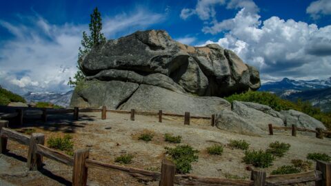 End Of Trail At Glacier Point In Yosemite National Park, CA