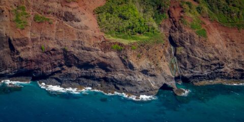 Famous Kalalau Trail Along Nā Pali Coast – Blue Hawaiian Helicopter Ride On Kauai Island, HI