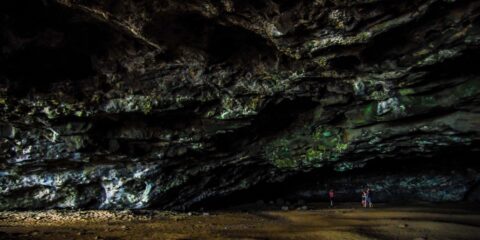 Interior Of Manini-holo Dry Cave, North Shore of Kauai Island, HI