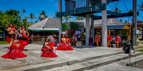 Leilani Rivera Bond Free Concert and Hula Dance School Show, Coconut Marketplace, Kapa’a, Kauai Island East shore, HI