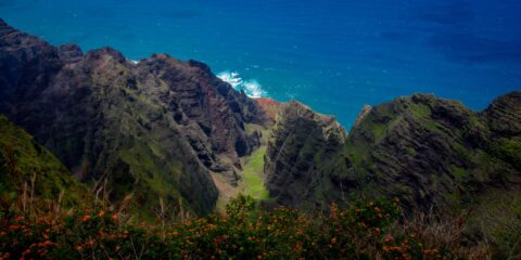 Look From Awa’awapuhi Traill Viewpoint In Koke’e State Park, West Coast Of Kauai Island, HI