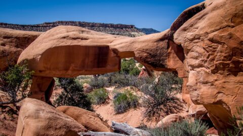 Mano Arch In Devils Garden, Grand Staircase Escalante National Monument, UT