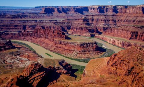 Morning Look At Goosenecks From Dead Horse Point State Park, Moab, UT