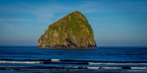 Morning Look At Haystack (Chief Kiwanda) Rock From Cape Kiwanda, OR