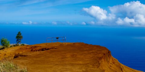 Next Stop Are Philippines, The End Of Nu’Alolo Valley Trail In Kokee State Park, West Coast Of Kauai Island, HI