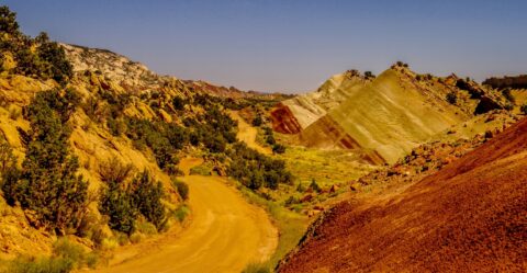 On Notom-Bullfrog Road In Capitol Reef National Park, UT