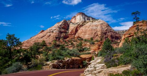 Scenic Highway 9 Through Zion National Park, UT