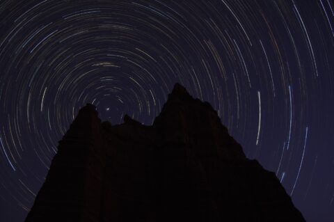 North Star Vortex Over Temple Of The Moon, Cathedral Valley, UT