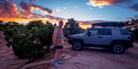 Summer Sunset Near Jarda’s Mushroom, Moab, UT
