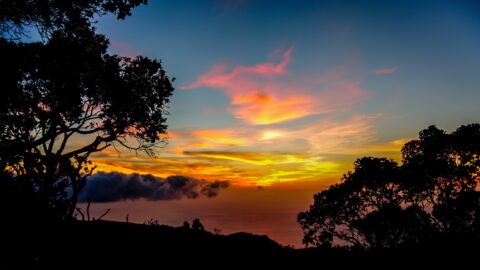 Sunset At Kalalau Lookout, North-West Shore of Kauai Island, HI