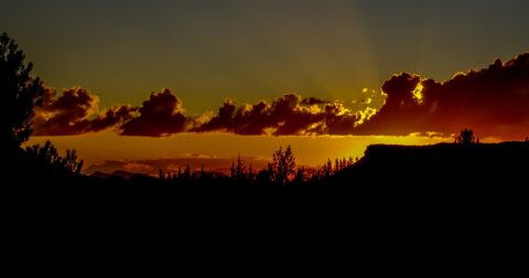 Sunset Over Gooseberry Mesa Near Zion National Park, UT