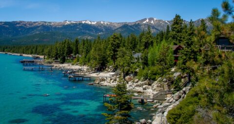 Memorial Point Scenic Overlook On Lake Tahoe, NV