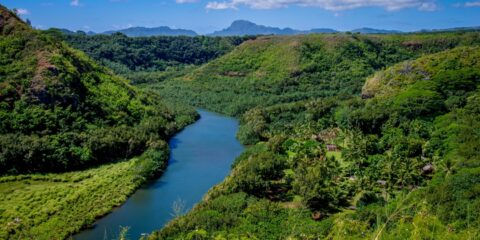 Wailua River, on the East Shore of Kauai Island, HI