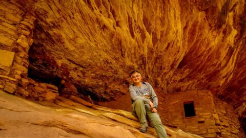 rrasha At House On Fire, Mule Canyon, UT