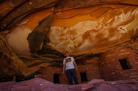 rrasha At Fallen Roof Ruins In Road Canyon, Cedar Mesa, UT
