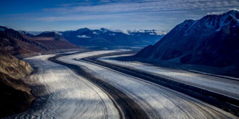 78km Long Kaskawulsh Glacier In Kluane National Park, YT