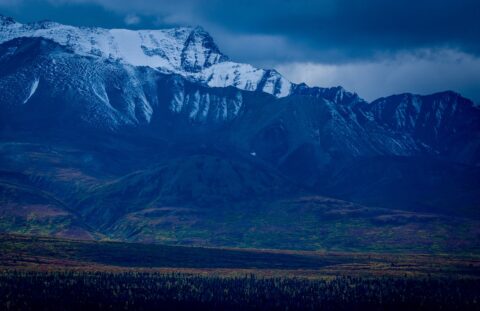 Landscape Of Glacier In Kluane National Park and Reserve Near Hains Junction, YT
