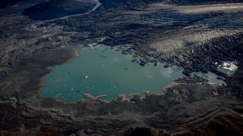 Melting Glacier Created Beautiful Turquoise Lake In Kluane National Park, YT