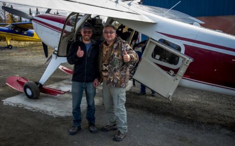Pilot And rrasha After Great Flight On Glacier Air Tour Above The Kaskawulsh Glacier, YT