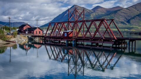 Bridge And Railway Station In Carcross, YT