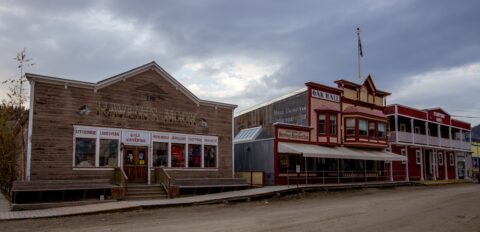 Raven’s Nook Store Across The Street From Jack London Grill In Dawson City, YT