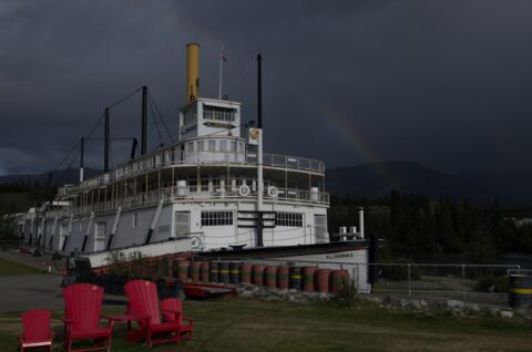 Steamwheeler Ship “Klondike” On National Historic Site In Whitehorse, YT