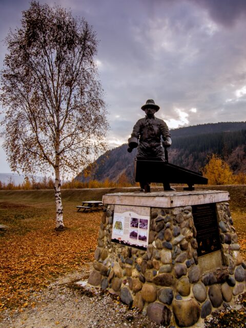“The Goldfields” Monument In Dawson City, YT