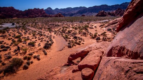Arch On Atlatl Rock In Valley Of Fire State Park, NV