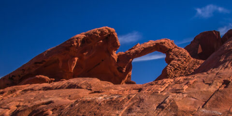 Arch Rock In Valley Of Fire State Park, NV