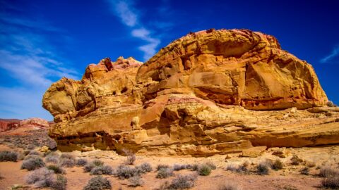 Big Rock In Valley Of Fire State Park, NV