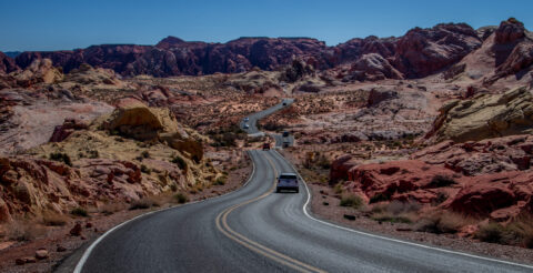 White Domes Road In Valley Of Fire State Park, NV
