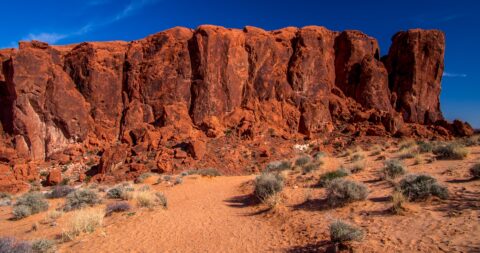 At Fire Wave Trailhead In Valley Of Fire State Park, NV
