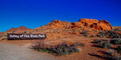 Winter Morning At The East Entrance To Valley Of Fire State Park, NV
