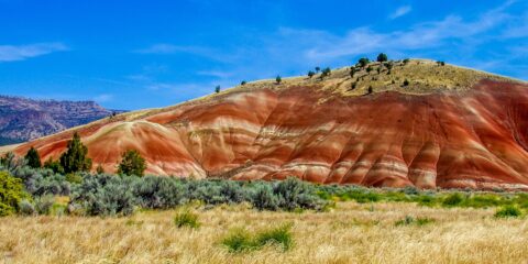 Amazing Painted Hills Section Of John Day Fossil Beds National Monument, OR