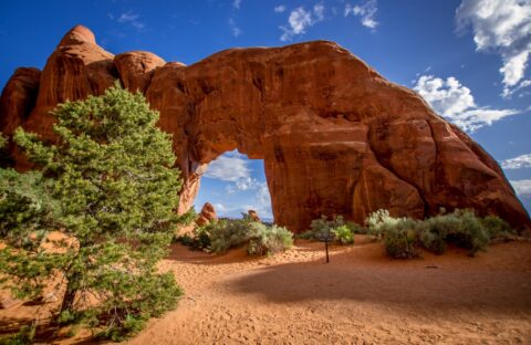 Approaching Big Pine Arch, Arches National Park, UT