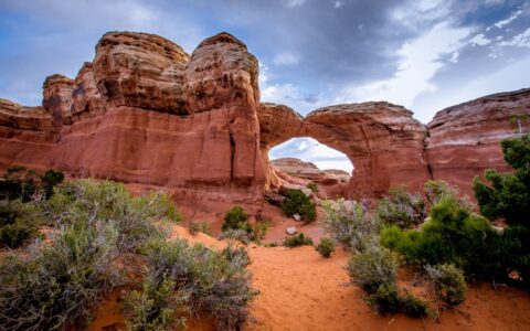 Approaching Broken Arch, Arches National Park, UT