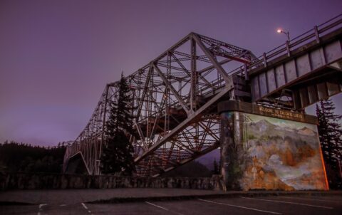 Bridge Of The Gods Over Columbia River, Cascade Locks, OR