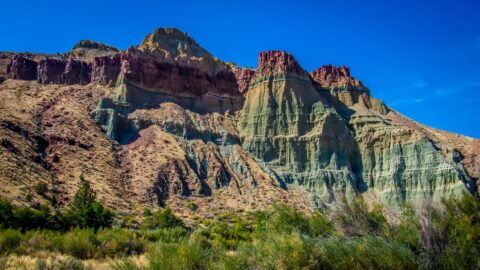 Cathedral Rock In Sheep Rock Section Of John Day Fossil Beds National Monument, OR
