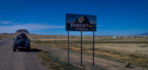 Entering New Mexico from Colorado Near Four Corners
