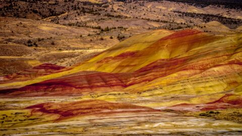 Evening Over Painted Hills, John Day Fossil Beds National Monument OR