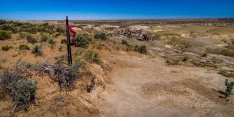 Fun Begins From This Point In Ah-Shi-Sle-Pah Wilderness Study Area, NM