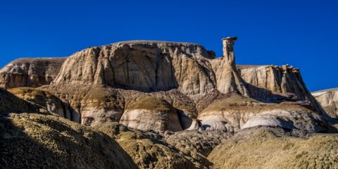 Hoodoo That Dominates Valley In Ah-Shi-Sle-Pah Wilderness Study Area, NM