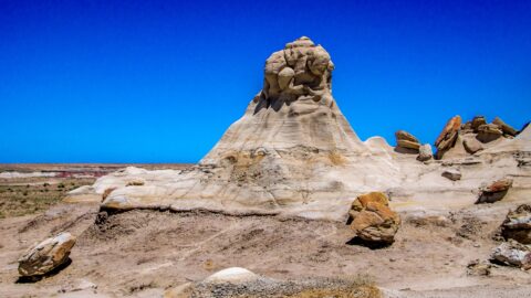 Impressive Rock Formation Near Trailhead In Valley Of Dreams, NM