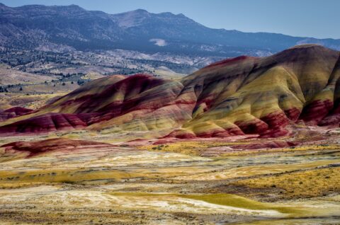 Incredible Scenery From Vista Point in Painted Hills Section of John Day Fossil Beds National Monument, OR