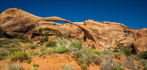 Landscape Arch And Partition Arch In Devils Garden, Arches National Park, UT